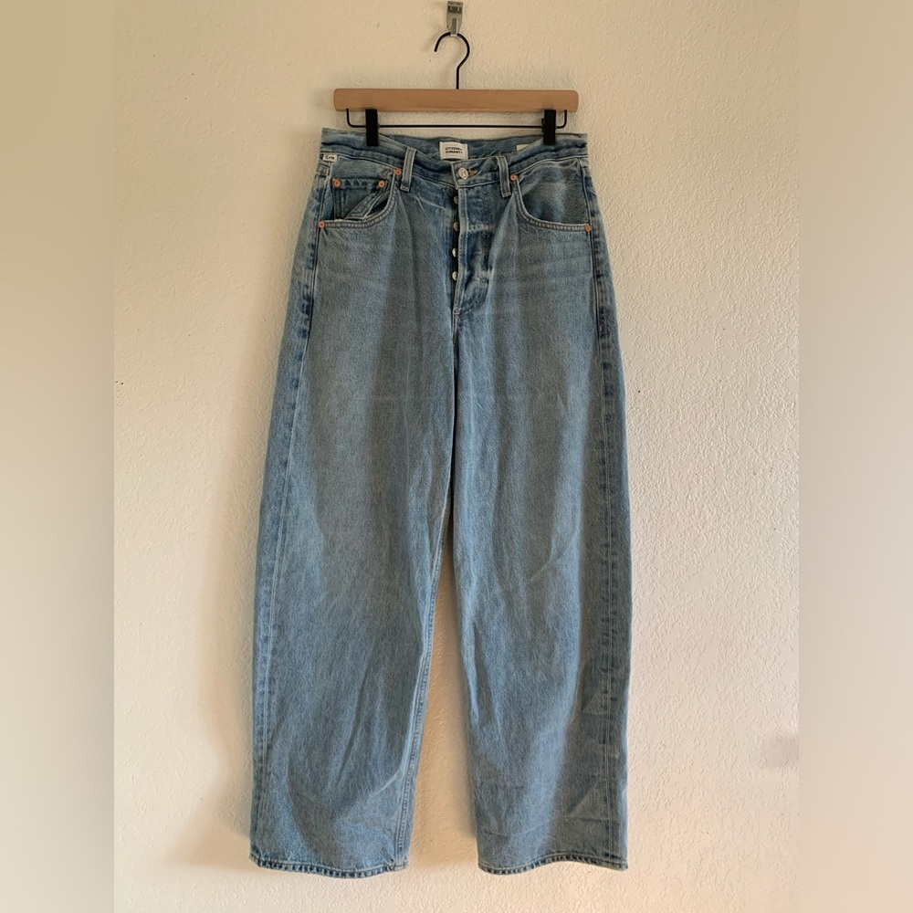 Citizens Of Humanity Ayla Jeans Baggy Blue- Women’s Size 27 Button Fly High-Rise